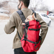 Load image into Gallery viewer, Outdoor Pet Carrier Dog Bag Portable Pet Handbag Breathable Dogs Backpack Reflective Pets Travel Bags Carrying for Animals Small Medium Dogs Corgi Bulldog Pets Supplies
