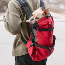 Load image into Gallery viewer, Outdoor Pet Carrier Dog Bag Portable Pet Handbag Breathable Dogs Backpack Reflective Pets Travel Bags Carrying for Animals Small Medium Dogs Corgi Bulldog Pets Supplies
