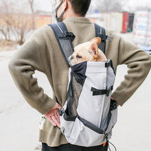 Load image into Gallery viewer, Outdoor Pet Carrier Dog Bag Portable Pet Handbag Breathable Dogs Backpack Reflective Pets Travel Bags Carrying for Animals Small Medium Dogs Corgi Bulldog Pets Supplies
