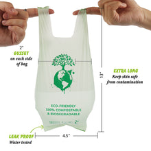 Load image into Gallery viewer, Degradable Corn Starch PLA Biodegradable Pet Garbage Bag Compostable Outdoor Clean Box Waste Bag Vest Style Cat Dog Poop Trash Bags Outdoor Pets Pick up Tools Pet Accessories
