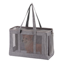 Load image into Gallery viewer, Breathable Dog Carrier Bag Portable Pet Puppy Travel Mesh Bag Backpack Airline Approved Pet Transport Carrier Outdoor Shoulder Bag for Small Cats Chihuahua Yorkie
