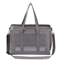 Load image into Gallery viewer, Breathable Dog Carrier Bag Portable Pet Puppy Travel Mesh Bag Backpack Airline Approved Pet Transport Carrier Outdoor Shoulder Bag for Small Cats Chihuahua Yorkie
