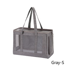Load image into Gallery viewer, Breathable Dog Carrier Bag Portable Pet Puppy Travel Mesh Bag Backpack Airline Approved Pet Transport Carrier Outdoor Shoulder Bag for Small Cats Chihuahua Yorkie
