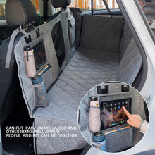 Load image into Gallery viewer, Detachable Oxford Cloth Dog Car Seat Cover Trunk Mat Cover Anti-dirty Waterproof Car Backseat Cat Dog Car Sleeping Mat Hammock Protector with Safety Belt Pet Travel Supplies
