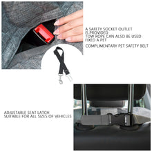 Load image into Gallery viewer, Detachable Oxford Cloth Dog Car Seat Cover Trunk Mat Cover Anti-dirty Waterproof Car Backseat Cat Dog Car Sleeping Mat Hammock Protector with Safety Belt Pet Travel Supplies
