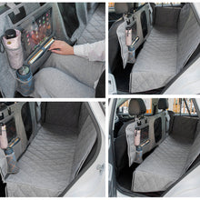 Load image into Gallery viewer, Detachable Oxford Cloth Dog Car Seat Cover Trunk Mat Cover Anti-dirty Waterproof Car Backseat Cat Dog Car Sleeping Mat Hammock Protector with Safety Belt Pet Travel Supplies
