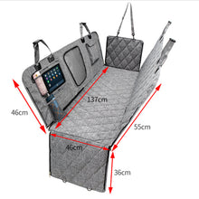 Load image into Gallery viewer, Detachable Oxford Cloth Dog Car Seat Cover Trunk Mat Cover Anti-dirty Waterproof Car Backseat Cat Dog Car Sleeping Mat Hammock Protector with Safety Belt Pet Travel Supplies
