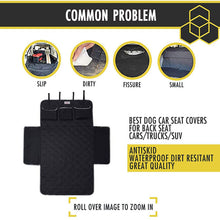 Load image into Gallery viewer, Waterproof Rear Back Mat Detachable Oxford Cloth Hammock Cushion Protector Dog Car Seat Mat Trunk Cover With Pocket Safety Belt Pet Carrier Traval Supplies
