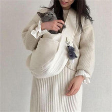 Load image into Gallery viewer, Pet Outdoor Travel Handbag Puppy One-shoulder Bag Cat Backpack Single Shoulder Strap Bag Kitten Comfortable Tote Pets breathable Bag Handmade Pet Supplies
