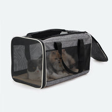 Load image into Gallery viewer, Breathable Pet Carrier Bag Portable Cat Travel Backpack Foldable Transport Dog Carrier with Mesh Window Top Opening Removable Mat Outdoor Shoulder Bag Cat Handbag Pet Supplies
