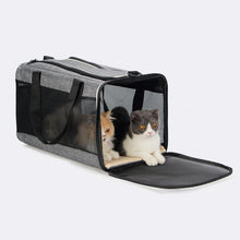 Load image into Gallery viewer, Breathable Pet Carrier Bag Portable Cat Travel Backpack Foldable Transport Dog Carrier with Mesh Window Top Opening Removable Mat Outdoor Shoulder Bag Cat Handbag Pet Supplies
