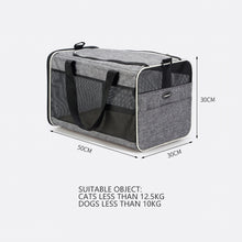Load image into Gallery viewer, Breathable Pet Carrier Bag Portable Cat Travel Backpack Foldable Transport Dog Carrier with Mesh Window Top Opening Removable Mat Outdoor Shoulder Bag Cat Handbag Pet Supplies
