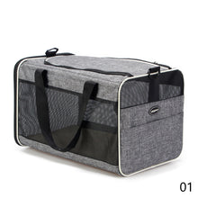 Load image into Gallery viewer, Breathable Pet Carrier Bag Portable Cat Travel Backpack Foldable Transport Dog Carrier with Mesh Window Top Opening Removable Mat Outdoor Shoulder Bag Cat Handbag Pet Supplies
