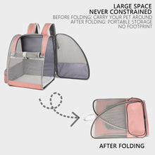 Load image into Gallery viewer, Portable Pet Cat Carrier Large Capacity Backpack Breathable Mesh Heat Dissipation Bag Folding Pet Chest Dog Carrying Bags Big Space Outdoor Travel Pet Supplies
