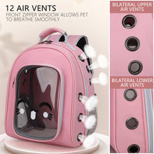 Load image into Gallery viewer, Pet Carrier Bags Portable Space Capsule Backpack Transparent Large Capacity Cat Carrier Breathable Carrying Travel Bag Kitten Shoulder Bag Outdoor Backpacks for Puppy Dog
