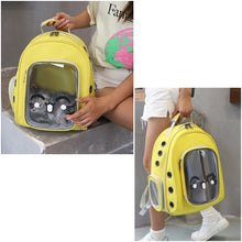 Load image into Gallery viewer, Pet Carrier Bags Portable Space Capsule Backpack Transparent Large Capacity Cat Carrier Breathable Carrying Travel Bag Kitten Shoulder Bag Outdoor Backpacks for Puppy Dog
