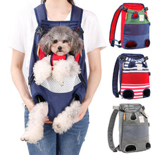 Load image into Gallery viewer, Pet Backpack Carrier Mesh Breathable Bag Cat Backpack Outdoor Travel Puppy Carring Bags Anilmal Transport Carriers for Small and Medium Dogs Bulldog Pets Supplies
