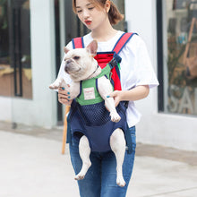 Load image into Gallery viewer, Pet Backpack Carrier Mesh Breathable Bag Cat Backpack Outdoor Travel Puppy Carring Bags Anilmal Transport Carriers for Small and Medium Dogs Bulldog Pets Supplies
