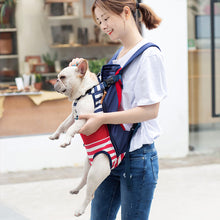Load image into Gallery viewer, Pet Backpack Carrier Mesh Breathable Bag Cat Backpack Outdoor Travel Puppy Carring Bags Anilmal Transport Carriers for Small and Medium Dogs Bulldog Pets Supplies
