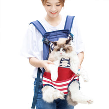Load image into Gallery viewer, Pet Backpack Carrier Mesh Breathable Bag Cat Backpack Outdoor Travel Puppy Carring Bags Anilmal Transport Carriers for Small and Medium Dogs Bulldog Pets Supplies
