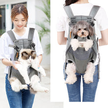 Load image into Gallery viewer, Pet Backpack Carrier Mesh Breathable Bag Cat Backpack Outdoor Travel Puppy Carring Bags Anilmal Transport Carriers for Small and Medium Dogs Bulldog Pets Supplies
