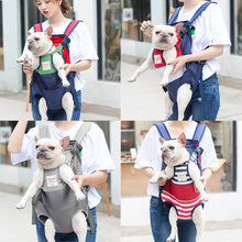 Load image into Gallery viewer, Pet Backpack Carrier Mesh Breathable Bag Cat Backpack Outdoor Travel Puppy Carring Bags Anilmal Transport Carriers for Small and Medium Dogs Bulldog Pets Supplies
