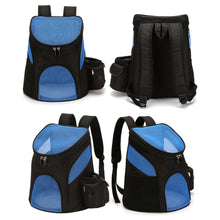 Load image into Gallery viewer, Portable Mesh Breathable Pet Backpack Cat Carrier Large Capacity Breathable Heat Dissipation Bag Folding Pet Chest Dog Carrying Bags Big Space Outdoor Travel Pet Supplies

