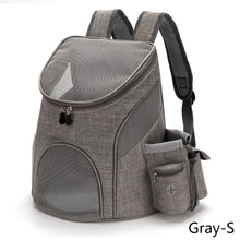 Load image into Gallery viewer, Portable Mesh Breathable Pet Backpack Cat Carrier Large Capacity Breathable Heat Dissipation Bag Folding Pet Chest Dog Carrying Bags Big Space Outdoor Travel Pet Supplies
