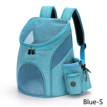Load image into Gallery viewer, Portable Mesh Breathable Pet Backpack Cat Carrier Large Capacity Breathable Heat Dissipation Bag Folding Pet Chest Dog Carrying Bags Big Space Outdoor Travel Pet Supplies
