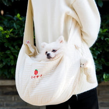 Load image into Gallery viewer, Pet Outdoor Travel Handbag Puppy One-shoulder Bag Cat Backpack Single Shoulder Strap Bag Kitten Comfortable Tote Pets breathable Bag Handmade Pet Supplies
