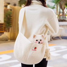 Load image into Gallery viewer, Pet Outdoor Travel Handbag Puppy One-shoulder Bag Cat Backpack Single Shoulder Strap Bag Kitten Comfortable Tote Pets breathable Bag Handmade Pet Supplies
