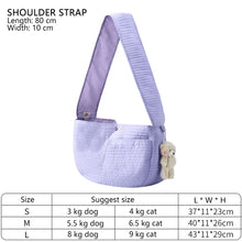 Load image into Gallery viewer, Pet Outdoor Travel Handbag Puppy One-shoulder Bag Cat Backpack Single Shoulder Strap Bag Kitten Comfortable Tote Pets breathable Bag Handmade Pet Supplies
