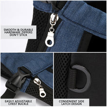 Load image into Gallery viewer, Pet Backpack Carrier Mesh Breathable Bag Cat Backpack Outdoor Travel Puppy Carring Bags Anilmal Transport Carriers for Small and Medium Dogs Bulldog Pets Supplies
