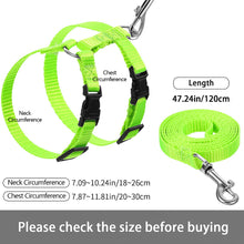 Load image into Gallery viewer, Adjustable Soft Polyester Rabbit Harness Leash Guinea Pig Lead Rope Pet Chinchilla Leash for Small Pet Traction Rope Running Walking
