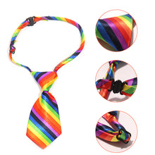 Load image into Gallery viewer, 12/24pcs/lot Adjustable Pet Dog Cat Striped Bow Tie Necktie Random Color Bowtie Collar For Small Medium Dogs Cats For Party Wedding
