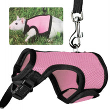 Load image into Gallery viewer, Breathable Pet Rabbit Mesh Soft Harness With Leash For Small Animals Bunny Guinea Pigs Chinchillas Ferrets Walking Leash
