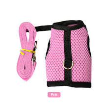 Load image into Gallery viewer, Breathable Pet Rabbit Mesh Soft Harness With Leash For Small Animals Bunny Guinea Pigs Chinchillas Ferrets Walking Leash
