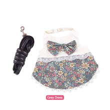 Load image into Gallery viewer, Small Animal Rabbit Soft Floral Dress Harness Vest Set Clothes Travel Chest Strap Rabbit Ferret Bunny Small Pet Supplies
