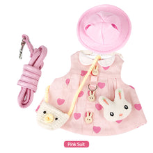 Load image into Gallery viewer, Small Animal Rabbit Soft Floral Dress Harness Vest Set Clothes Travel Chest Strap Rabbit Ferret Bunny Small Pet Supplies

