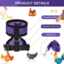 Load image into Gallery viewer, Breathable Mesh Chicken Duck Vest Leashes Poultry Hen Pet Harness With Matching Training for Walking Duck Goose Hen Rooster
