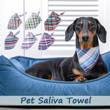 Load image into Gallery viewer, 12pcs/lot Summer Scottish Style Pet Neckerchief Pet Saliva Towel Triangle Scarf Cat Collar Dog Cat Accessories
