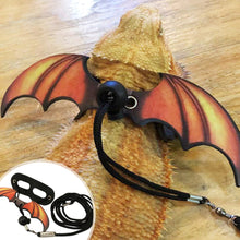 Load image into Gallery viewer, Adjustable Lizard Leather Traction Rope With Wings Reptile Leash Bearded Dragon Anti-Bite Harness Leash Pet Suppiles
