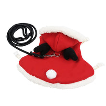 Load image into Gallery viewer, Pet Rabbit Clothes Winter Warm Bunny Clothes Rabbit Harness Leash Cloak Christmas Party Costume Small Animal Supplies
