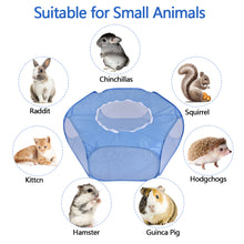 Load image into Gallery viewer, Portable Folding Pet Fence Cage Tent Playpen with waterproof and breathable cover For Dog Cat Hamster Rabbit Guinea Pig Hedgehog Small Animal Supplies
