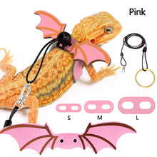 Load image into Gallery viewer, 3pcs Adjustable Lizard Leather Traction Rope With Wings Reptile Leash Bearded Dragon Anti-Bite Harness Leash Pet Suppiles
