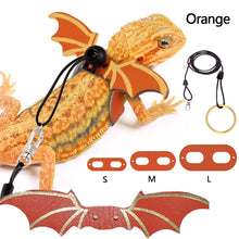 Load image into Gallery viewer, 3pcs Adjustable Lizard Leather Traction Rope With Wings Reptile Leash Bearded Dragon Anti-Bite Harness Leash Pet Suppiles
