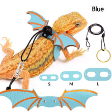 Load image into Gallery viewer, 3pcs Adjustable Lizard Leather Traction Rope With Wings Reptile Leash Bearded Dragon Anti-Bite Harness Leash Pet Suppiles
