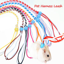 Load image into Gallery viewer, 1.4M/2M Random Color Adjustable Pet Hamster Leash Harness Rope Gerbil Harness Lead Collar for Rat Mouse Hamster Small Pet Supplies
