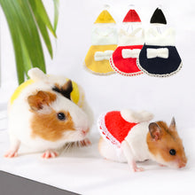 Load image into Gallery viewer, Hamster Dress Small Animal Clothes Harness Vest with Lovely Bow Pet Hamster Guinea-Pig Hat Rat Squirrel Hamster Supplies
