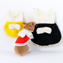 Load image into Gallery viewer, Hamster Dress Small Animal Clothes Harness Vest with Lovely Bow Pet Hamster Guinea-Pig Hat Rat Squirrel Hamster Supplies
